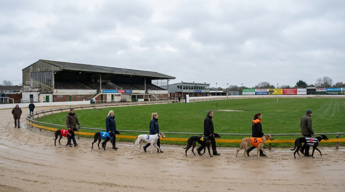 BAGS greyhound racing meeting during a morning session at a UK track