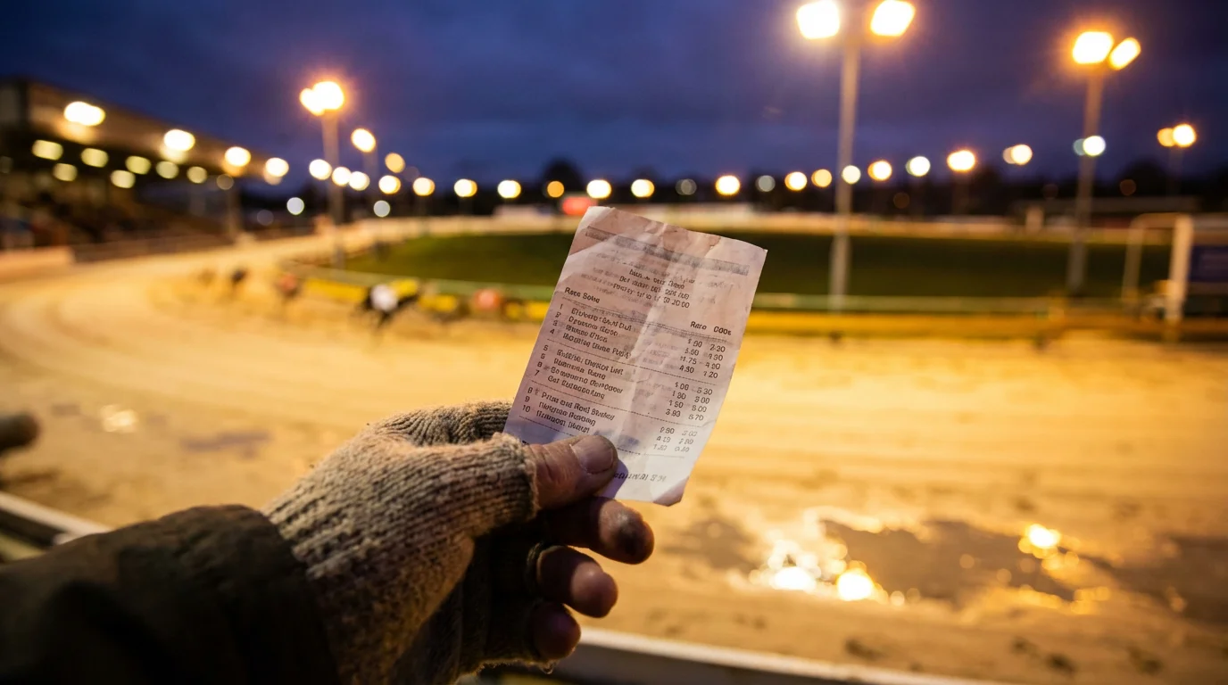 Greyhound bet types explained with racing action at a UK track