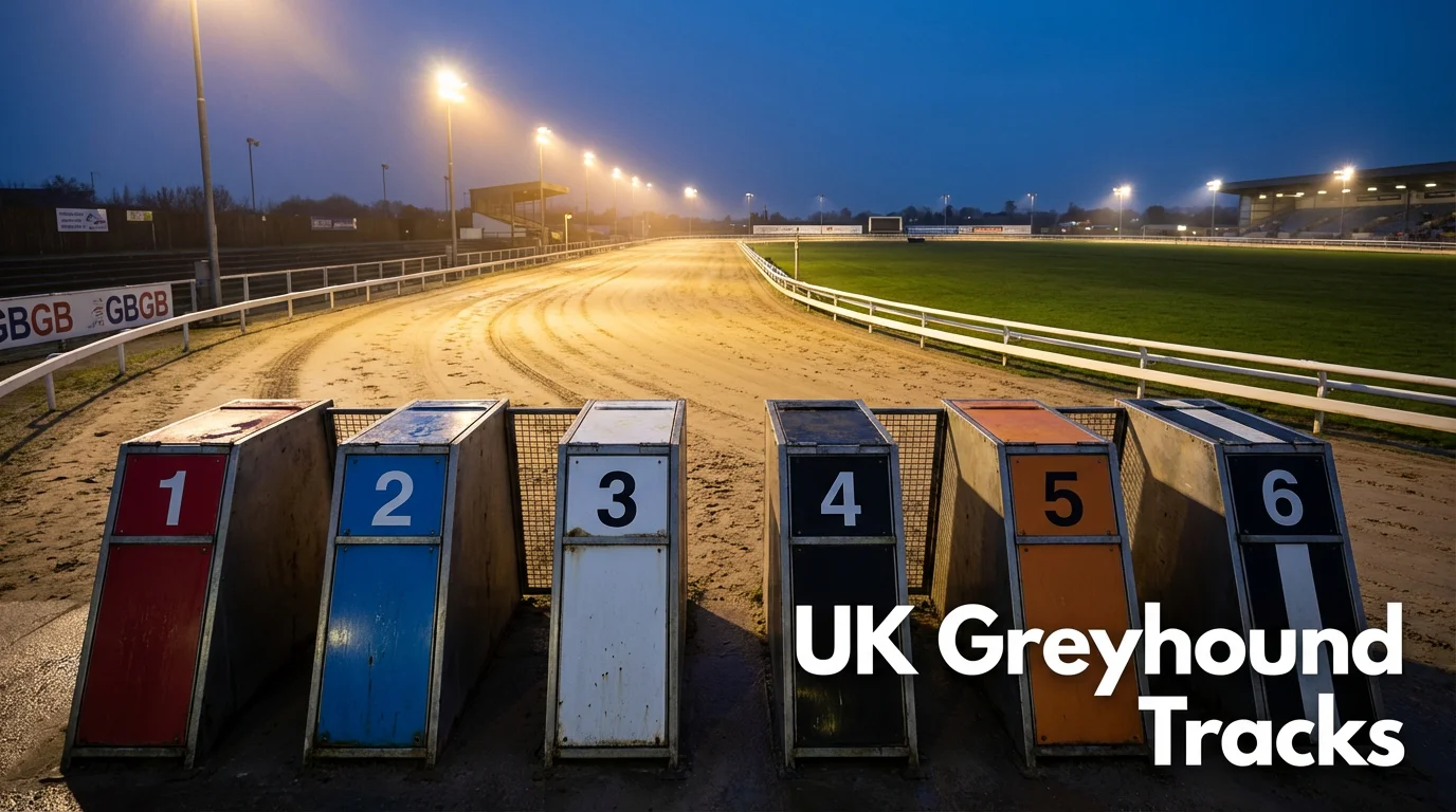 UK greyhound racing tracks — complete venue guide to every GBGB stadium